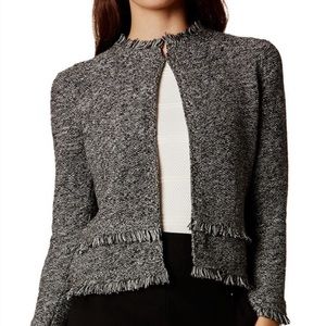 Karen Millen Fringe Hem Cardigan Jacket